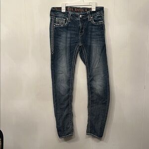 Rock Revival Dark Blue Skinny Jeans